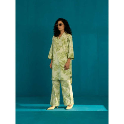 SPACE Tsukiyo Co Ord Set Green (Set of 2)