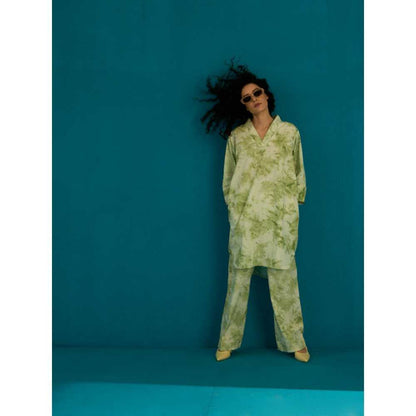 SPACE Tsukiyo Co Ord Set Green (Set of 2)