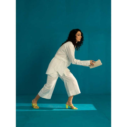 SPACE Wa Co Ord Set White (Set of 2)