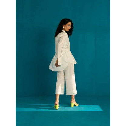 SPACE Wa Co Ord Set White (Set of 2)