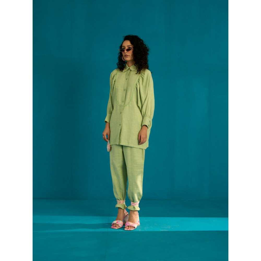 SPACE Shinmai Day Co Ord Set Green (Set of 2)