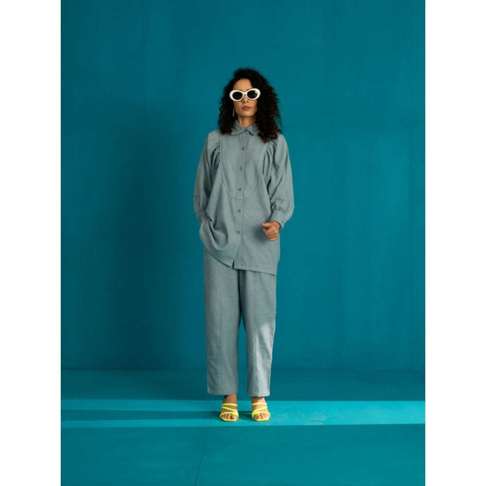 SPACE Shinmai Co Ord Set Blue (Set of 2)