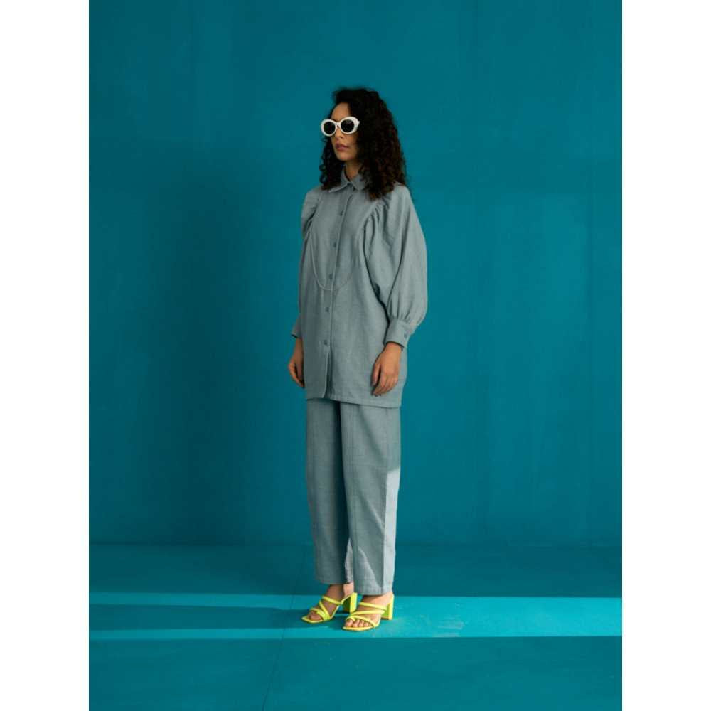 SPACE Shinmai Co Ord Set Blue (Set of 2)