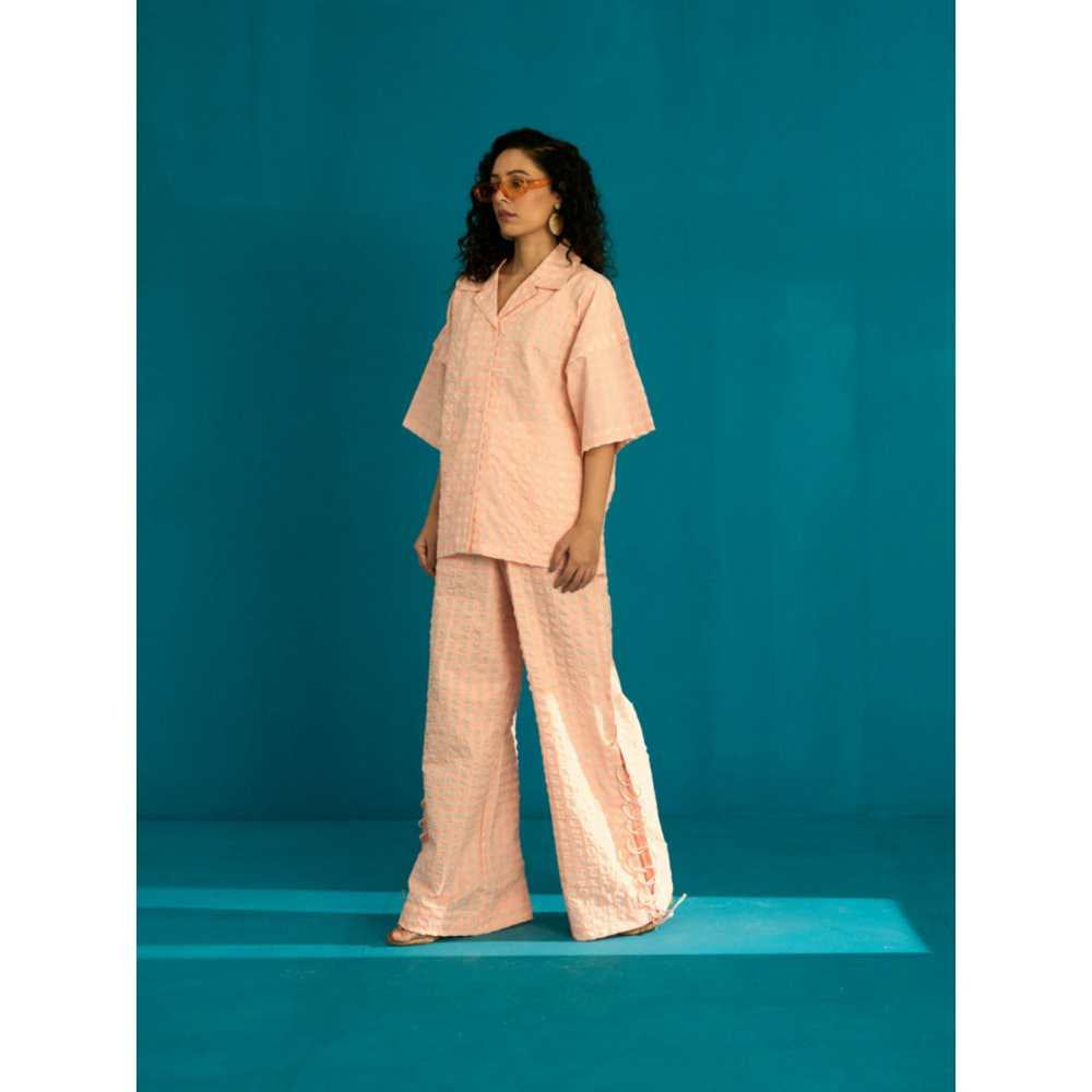 SPACE Tsukimi Co Ord Set Peach (Set of 2)