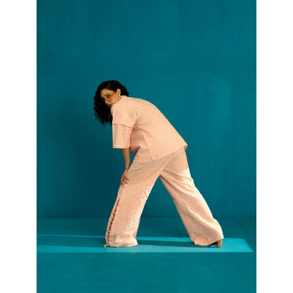 SPACE Tsukimi Co Ord Set Peach (Set of 2)