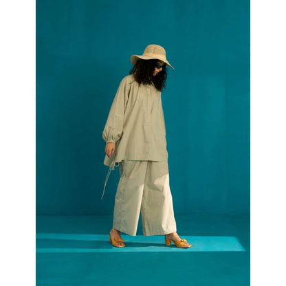 SPACE Tsumi Co Ord Set Desert Green (Set of 2)
