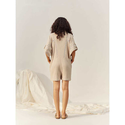 SPACE Grey Egypt Playsuit