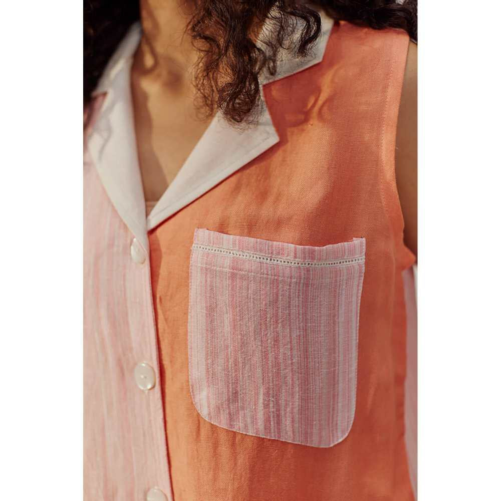 SPACE Orange August Co-Ord (Set of 2)