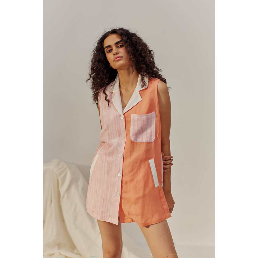 SPACE Orange August Co-Ord (Set of 2)