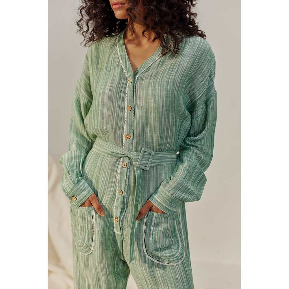 SPACE Green Sia Jumpsuit