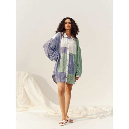 SPACE Multicolored Cleo Shirt Dress