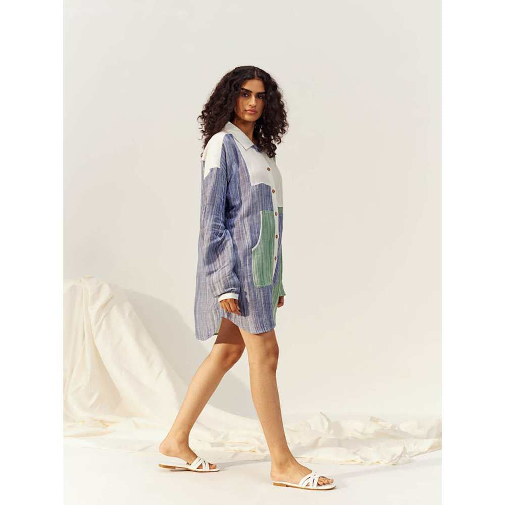 SPACE Multicolored Cleo Shirt Dress