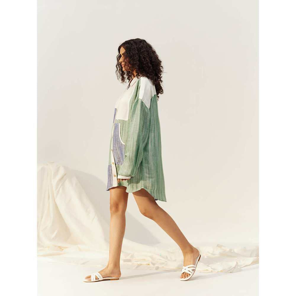 SPACE Multicolored Cleo Shirt Dress