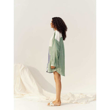 SPACE Multicolored Cleo Shirt Dress