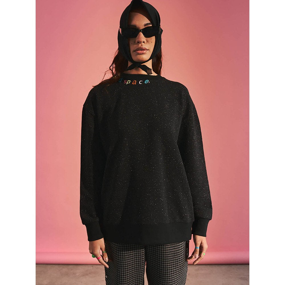 SPACE Black Saint Pablo Embroidered Sweatshirt