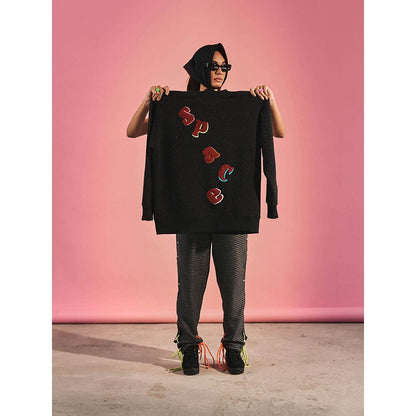 SPACE Black Saint Pablo Embroidered Sweatshirt