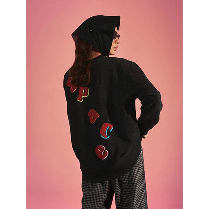 SPACE Black Saint Pablo Embroidered Sweatshirt