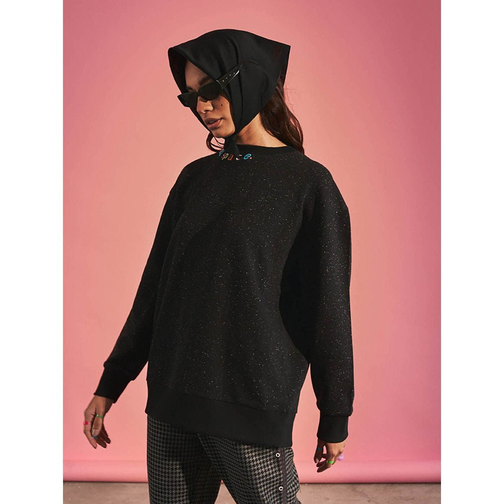 SPACE Black Saint Pablo Embroidered Sweatshirt