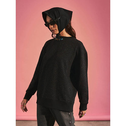 SPACE Black Saint Pablo Embroidered Sweatshirt