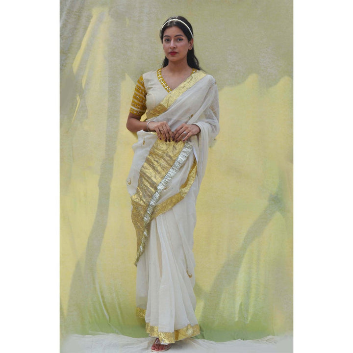 Studio Malang Hand Embroidered Moon Saree Without Blouse