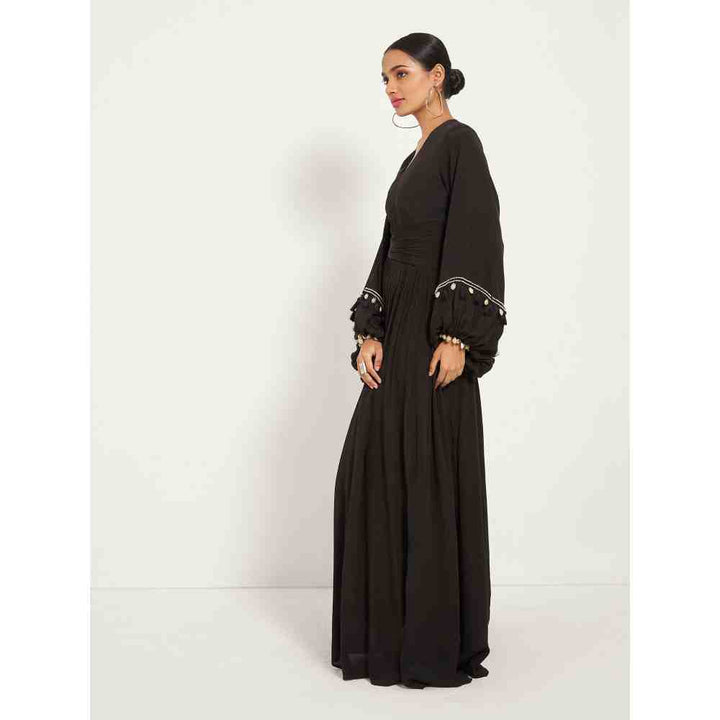 Style Junkiie Black  Cut-Out Maxi Dress