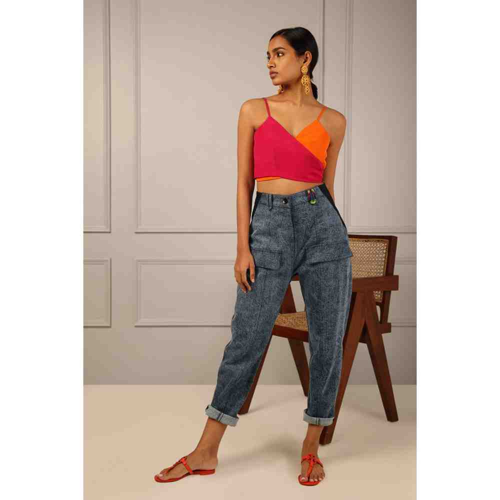 Style Junkiie Two Tone Crop Top