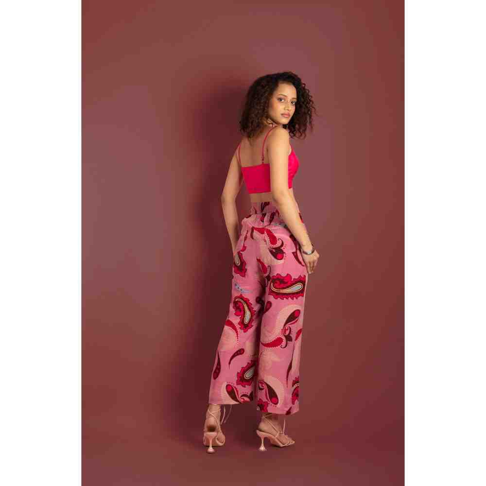 Style Junkiie Sorbet Paisley Cropped Trouser