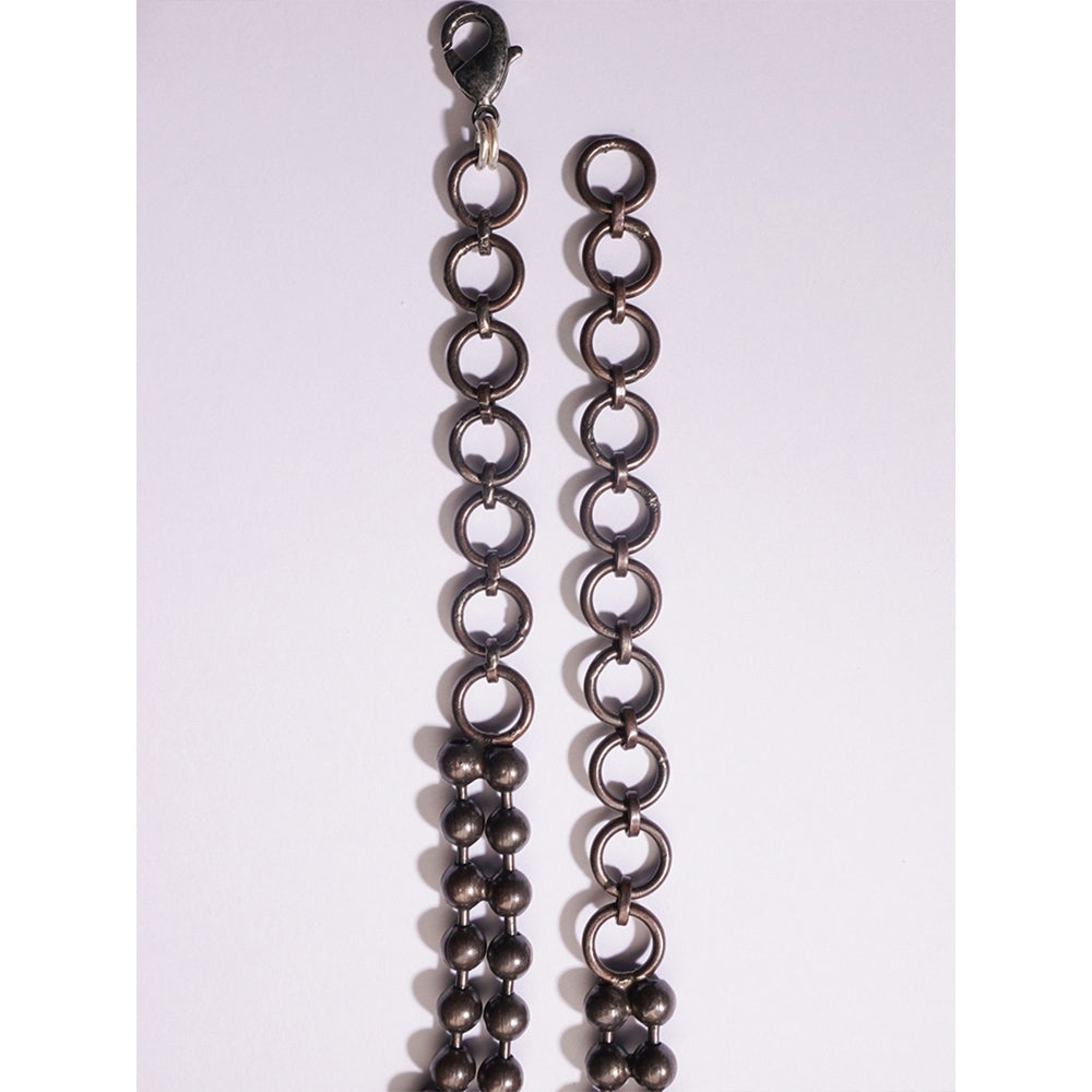 Suhani Pittie Saints And Cider Citrine And Blue Crystal Necklace