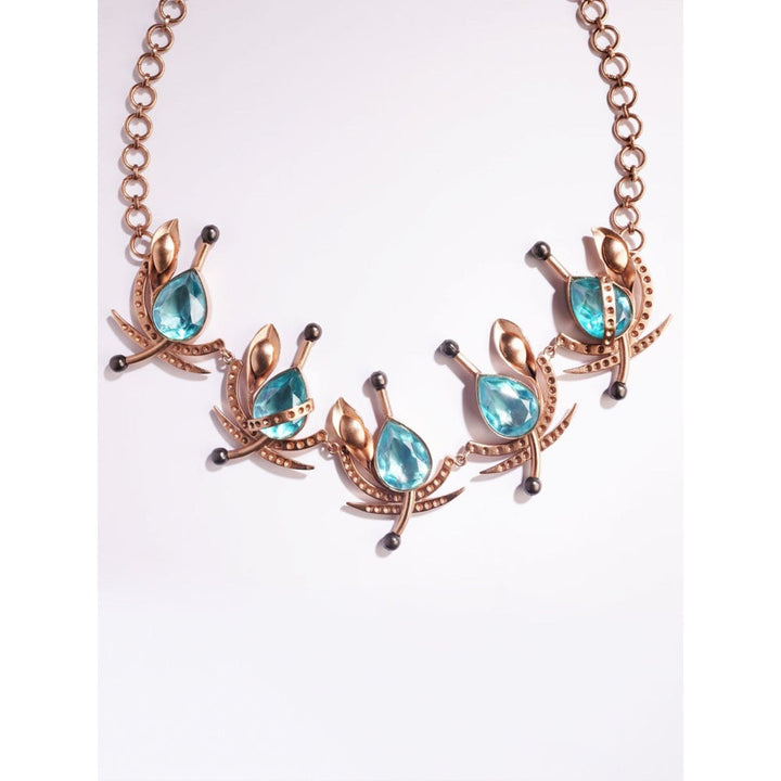 Suhani Pittie Swan Lake Gilded Gemstone Necklace