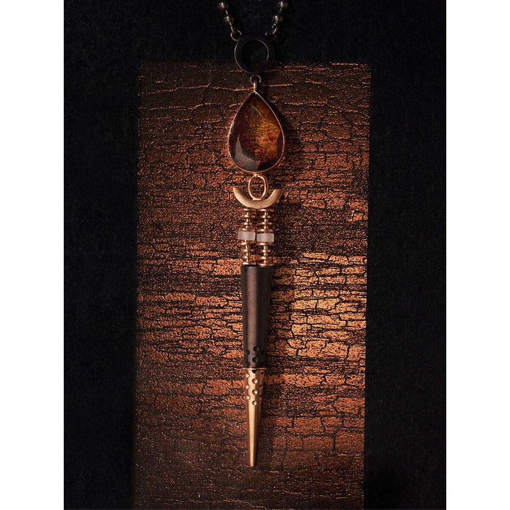Suhani Pittie Moriartys Malice Oxidized Spike Necklace