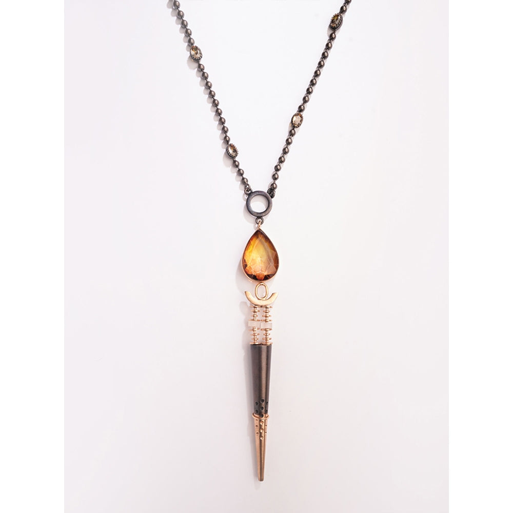 Suhani Pittie Moriartys Malice Oxidized Spike Necklace
