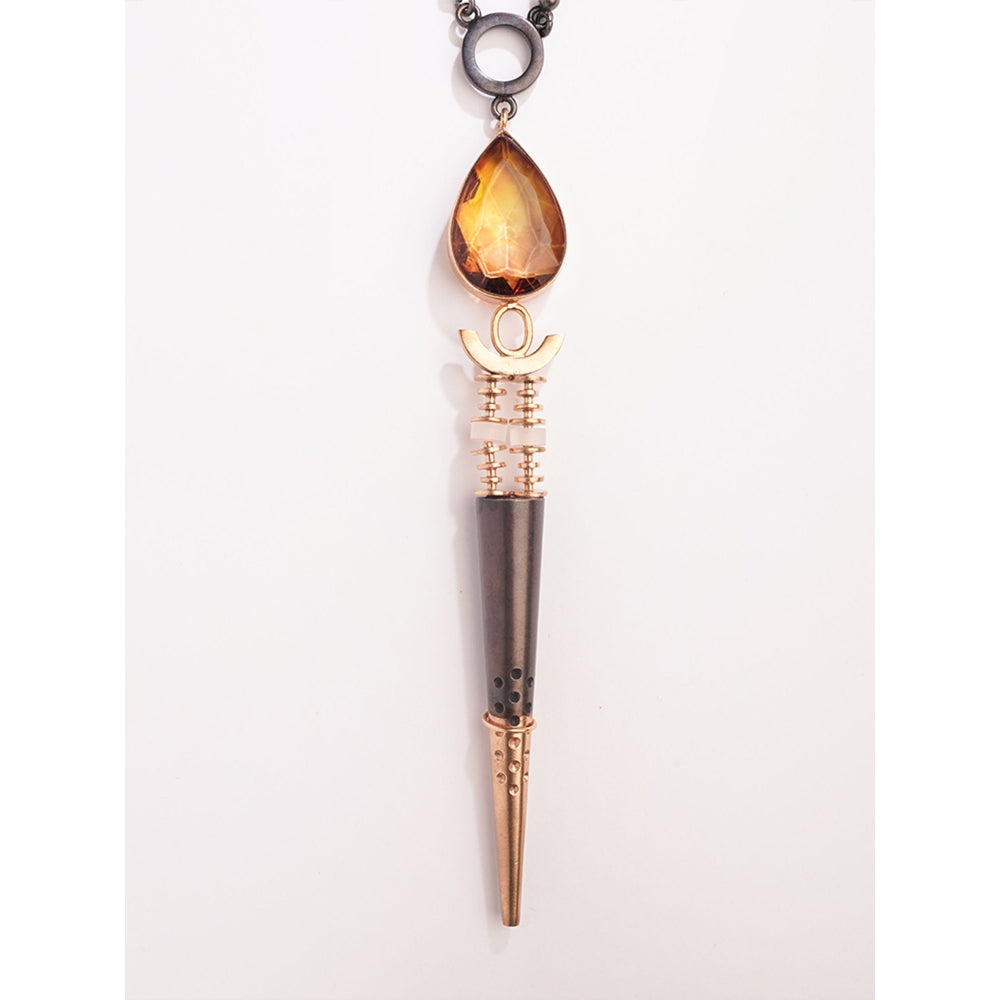 Suhani Pittie Moriartys Malice Oxidized Spike Necklace