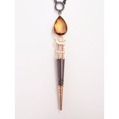 Suhani Pittie Moriartys Malice Oxidized Spike Necklace