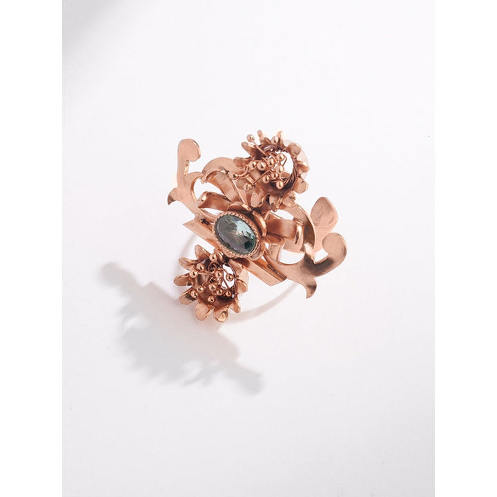 Suhani Pittie Piscean Flame Gold Plated Ring