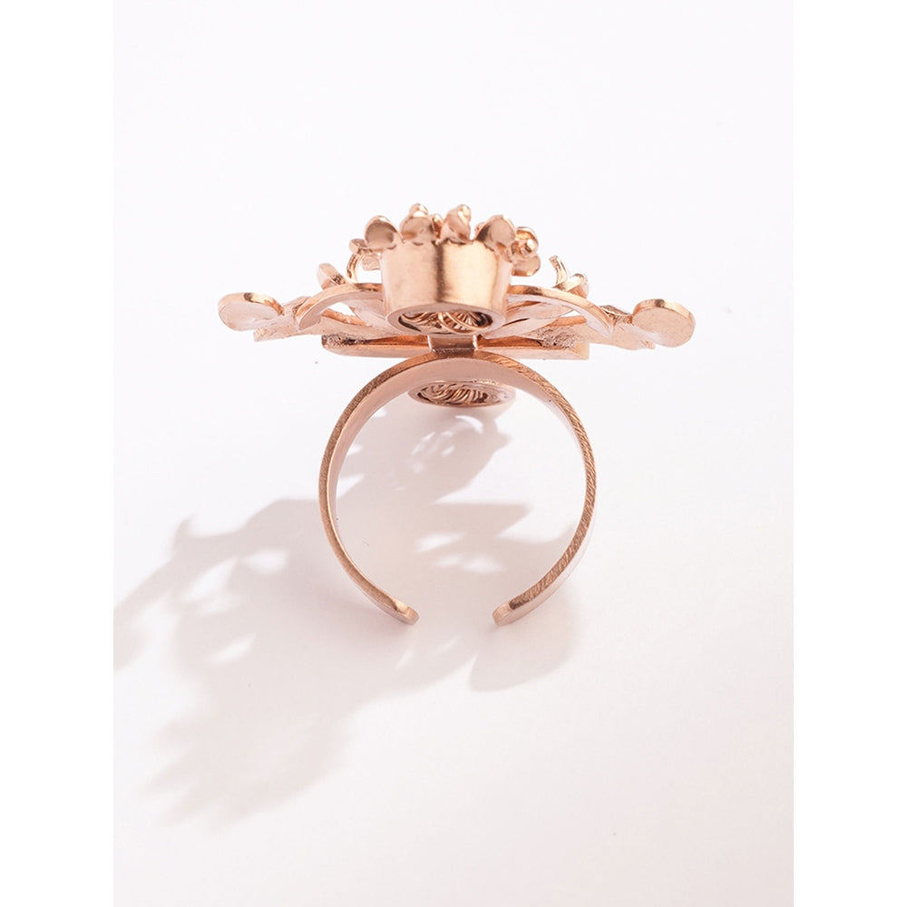 Suhani Pittie Piscean Flame Gold Plated Ring