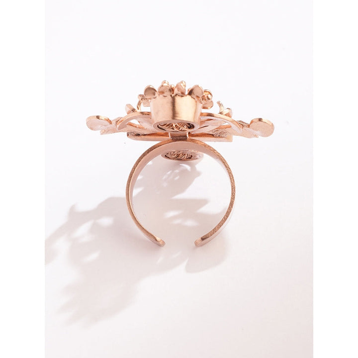 Suhani Pittie Piscean Flame Gold Plated Ring