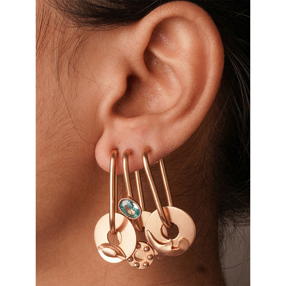 Suhani Pittie Punk City Crystal Gold Ear Cuffs
