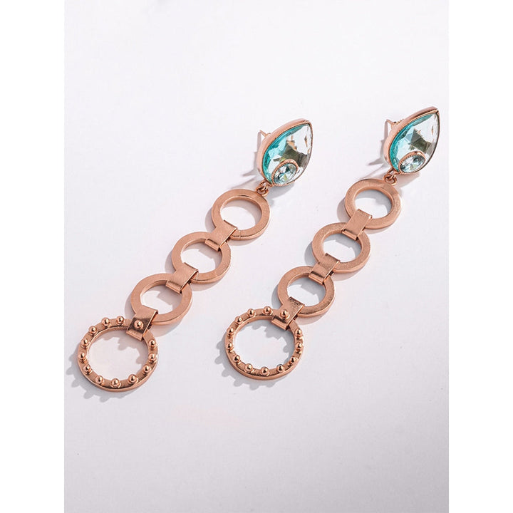 Suhani Pittie Crystal Pools Gold Plated Earrings