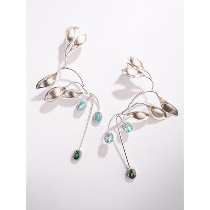 Suhani Pittie Silver Rain Drop Earrings
