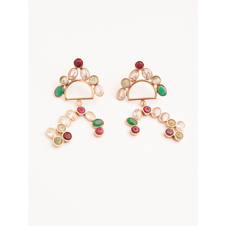 Suhani Pittie Gold Plated Rainbow Earrings