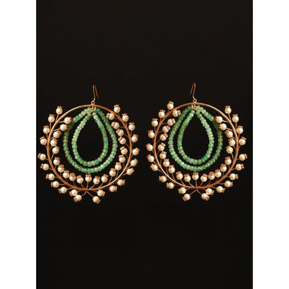 Suhani Pittie Beryl Goddess Double Loop Hoop Earrings