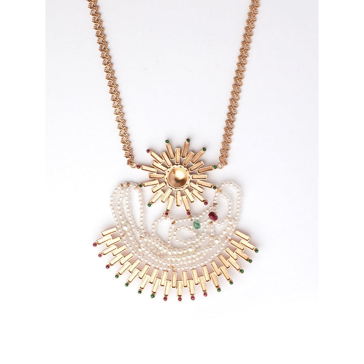 Suhani Pittie Solar Beam Long Pearl Necklace