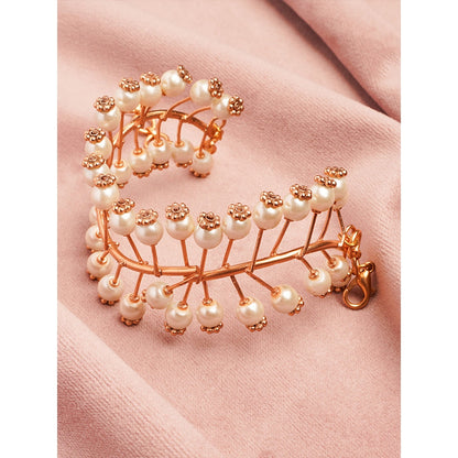 Suhani Pittie Pearl Waves Gold Plated Bracelet