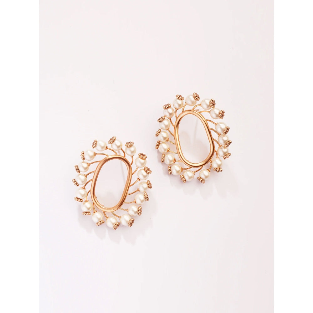 Suhani Pittie Neutron Loop Gold Plated Earrings