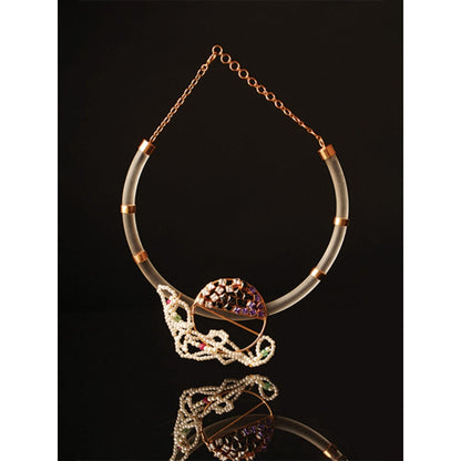 Suhani Pittie Midnight Moon Gemstone And Pearl Necklace