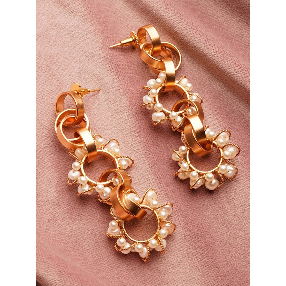 Suhani Pittie Neutron Loop Pearl Earrings
