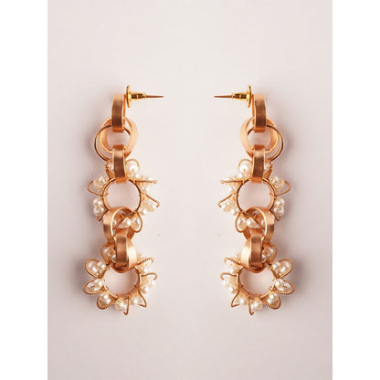 Suhani Pittie Neutron Loop Pearl Earrings