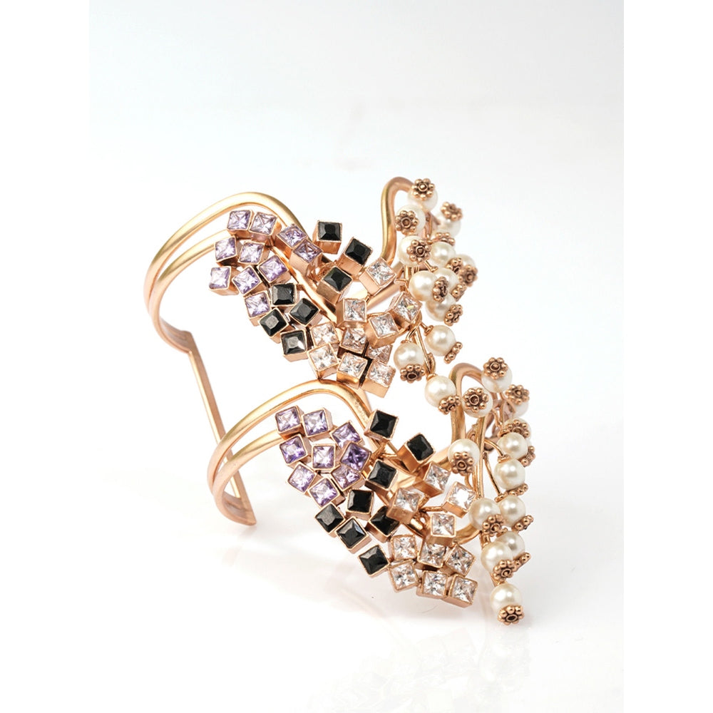 Suhani Pittie Pearlescent Frost Gold Plated Cuff