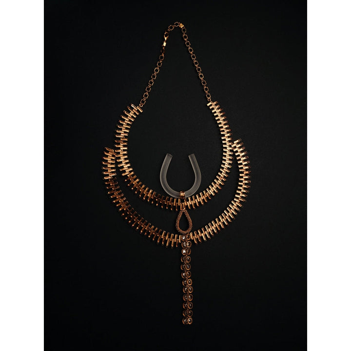 Suhani Pittie Grand Deity Gold Plated Necklace