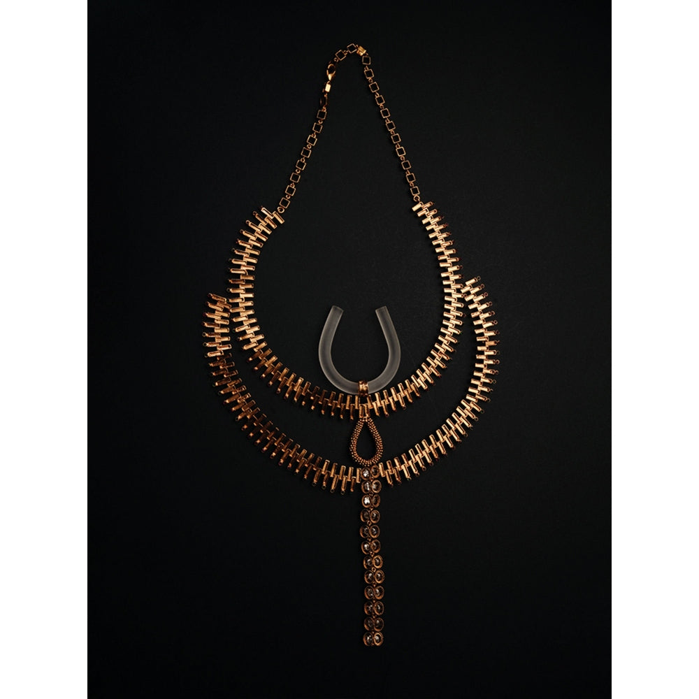 Suhani Pittie Grand Deity Gold Plated Necklace